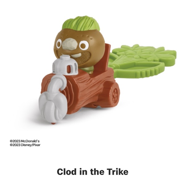 Disney Pixar Elemental Movie McDonald’s Kid’s Toy- Clod on the Log Trike -NWT - Picture 5 of 9